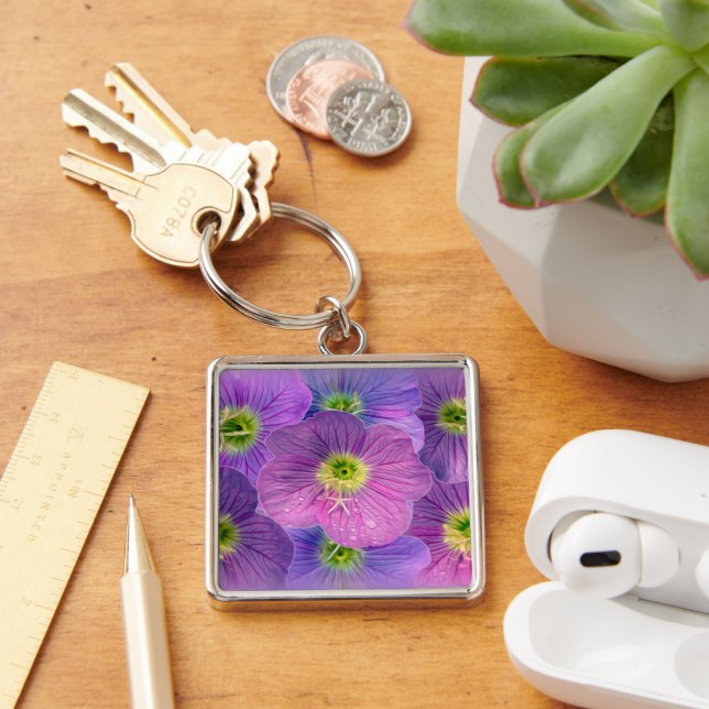 Shades of purple key ring (Desk)