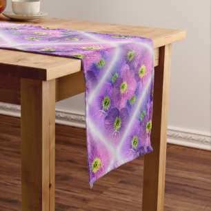 Shades of purple long table runner
