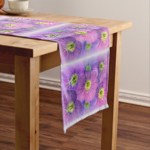 Shades of purple long table runner