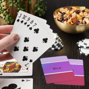 Shades of purple  playing cards