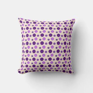 Shades of Purple Polka Dots Cushion