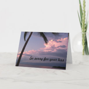 Shades of Purple sky Sympathy Card