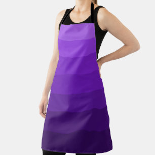 Shades of Purple Stripes Apron