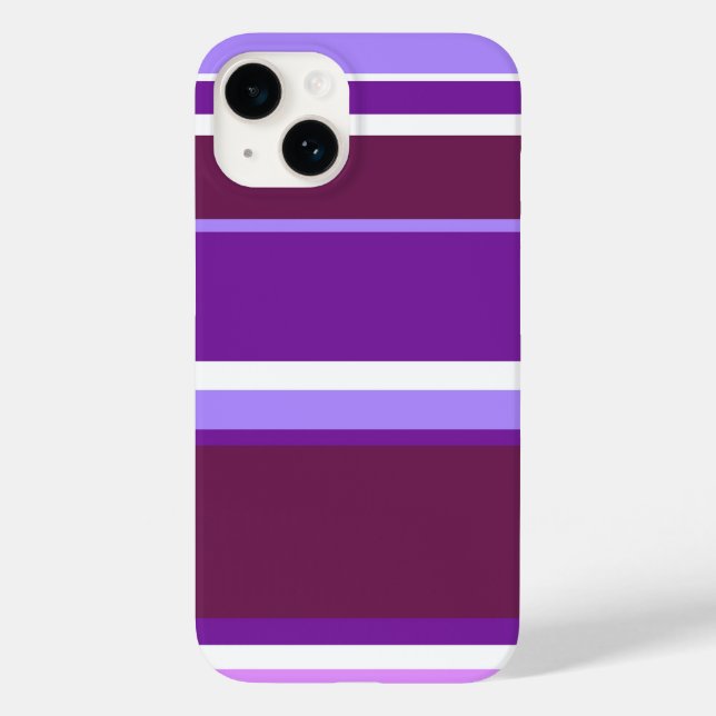 Shades of purple stripes Case-Mate iPhone case (Back)
