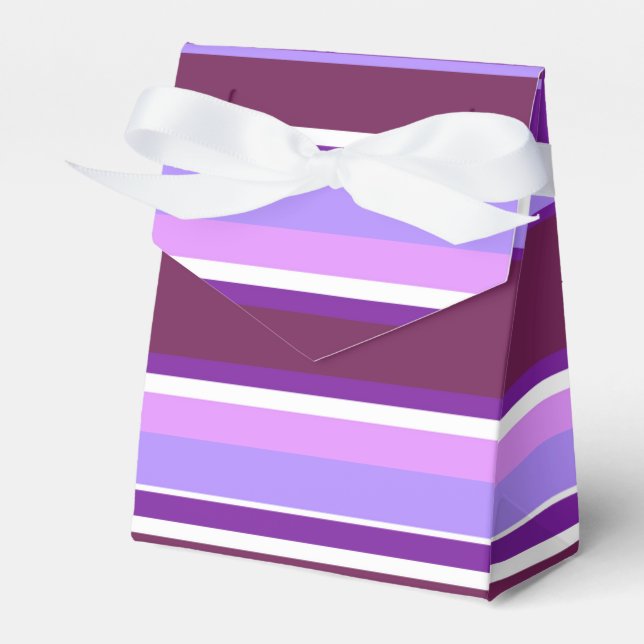 Shades of purple stripes favour box (Front Side)