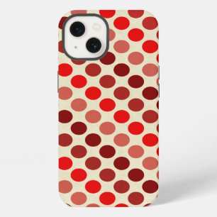Shades of Red Polka Dots by Shirley Taylor iPhone 13 Case