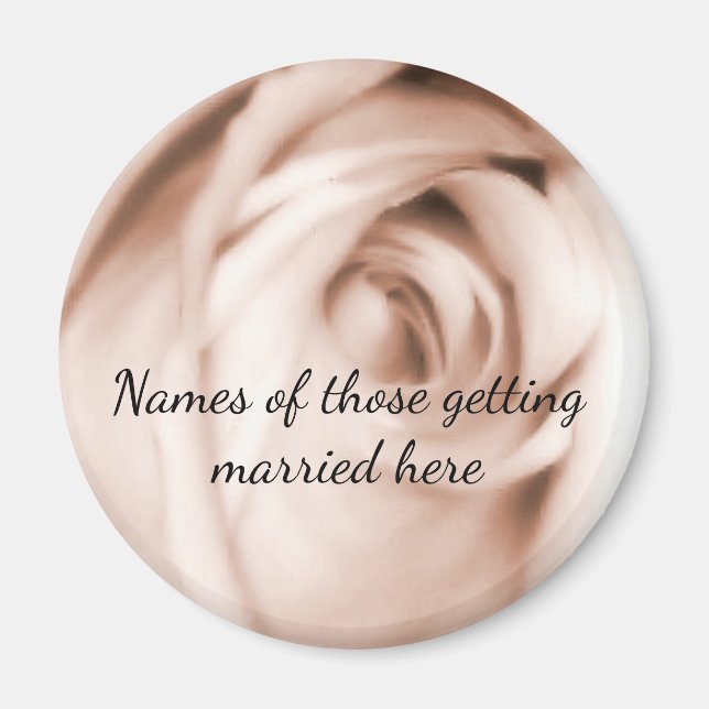 Shades of red rose wedding magnet (Front)