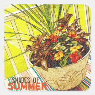 Shades of Summer Original Art Sticker