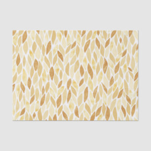 SHADES OF TAN AUTUMN FALL LEAVES TISSUE PAPER