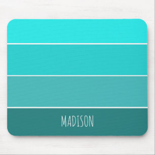 Shades of Teal custom personalised Mouse Pad