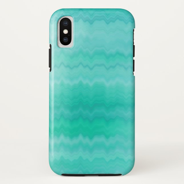 Shades of Turquoise Case-Mate iPhone Case (Back)