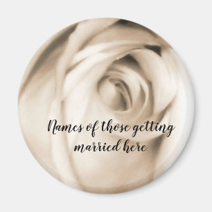 Shades of vanilla rose magnet