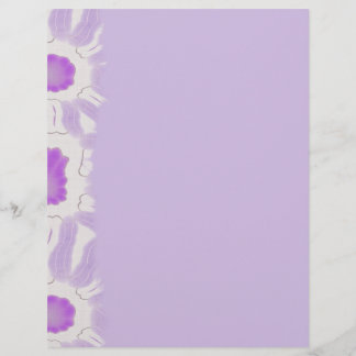 Shades of Violet Floral Retro Abstract Pattern