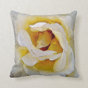 shades of white to yellow cushion