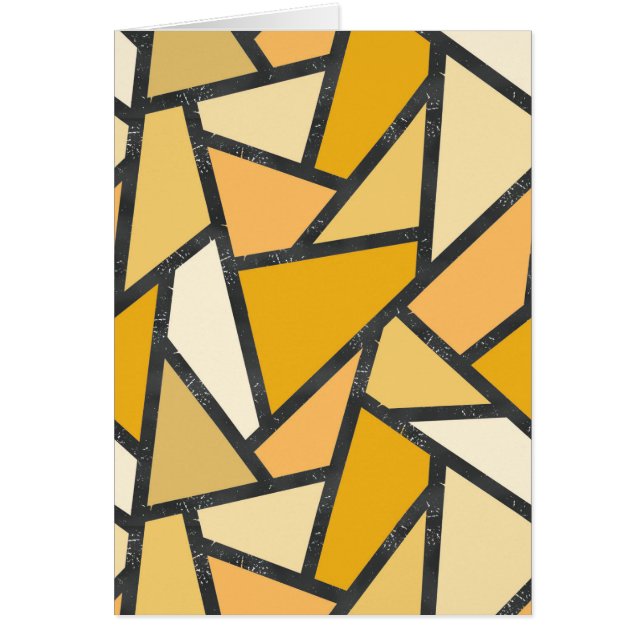 Shades of yellow stained glass pattern (Front)