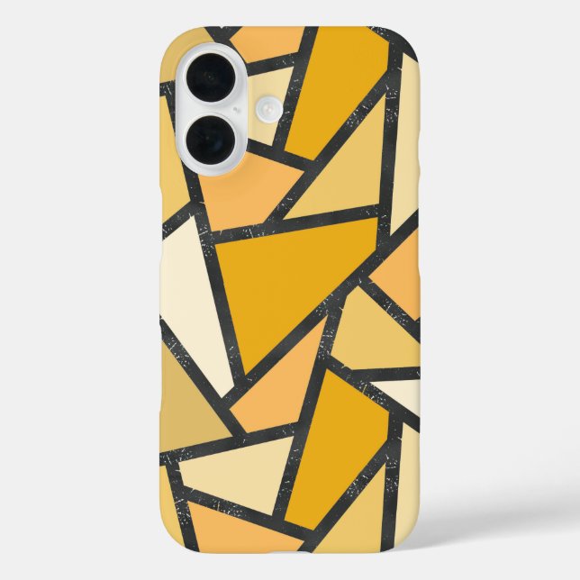 Shades of yellow stained glass pattern Case-Mate iPhone case (Back)