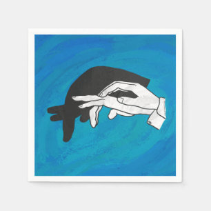 Shadow Anteater On Blue Napkin