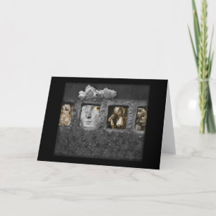 Shadow Box Digital Collage by A E Ivey Note Cards