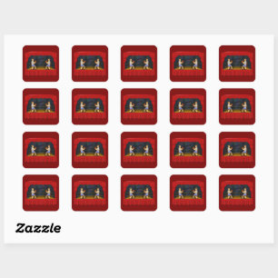 Shadow Box-ing - Square Sticker