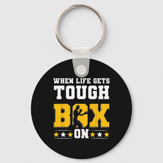 Shadow Boxing Punching Kickboxing G Gloves Boxer F Key Ring (Front)