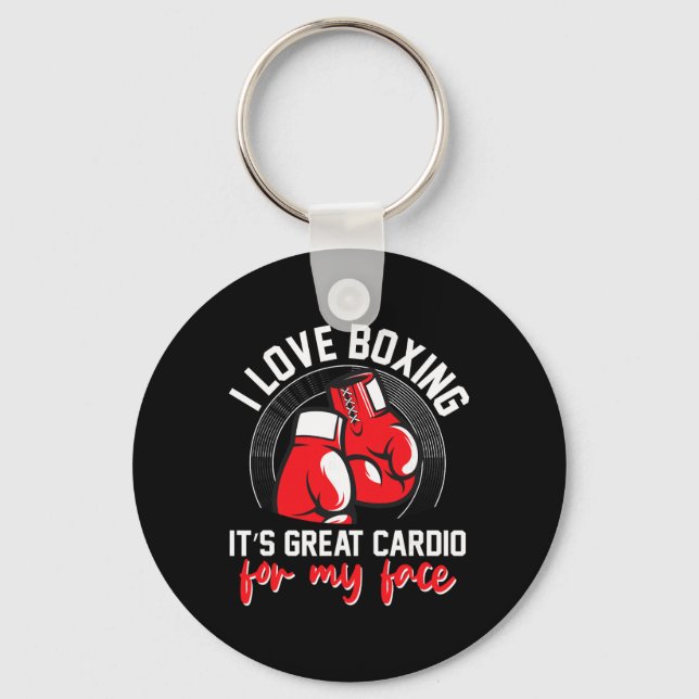 Shadow Boxing Punching Kickboxing G Gloves Boxer F Key Ring (Front)