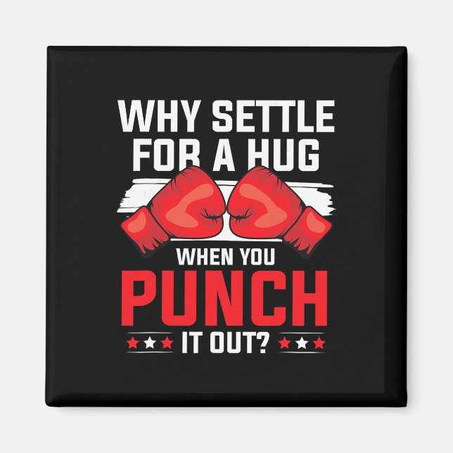 Shadow Boxing Punching Kickboxing G Gloves Boxer F Magnet (Front)