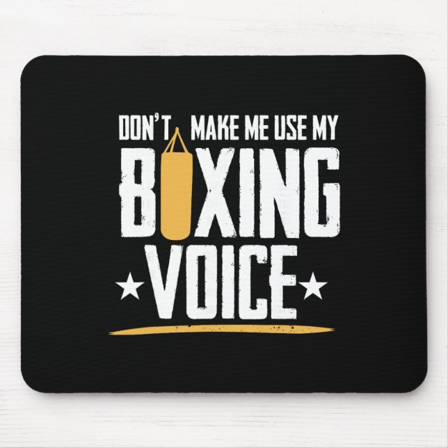 Shadow Boxing Punching Kickboxing G Gloves Boxer F Mouse Pad (Front)