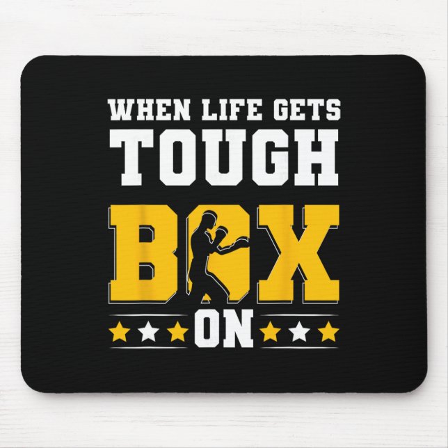 Shadow Boxing Punching Kickboxing G Gloves Boxer F Mouse Pad (Front)