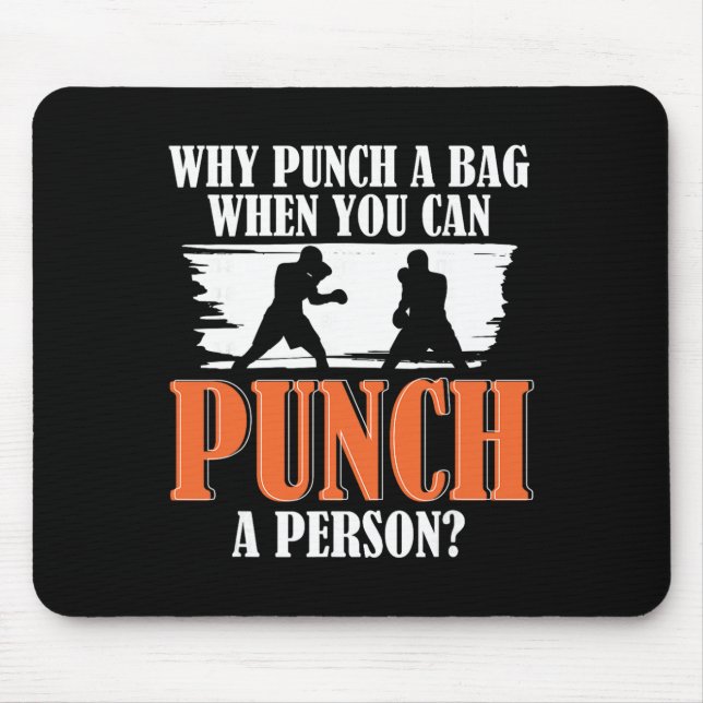 Shadow Boxing Punching Kickboxing G Gloves Boxer F Mouse Pad (Front)