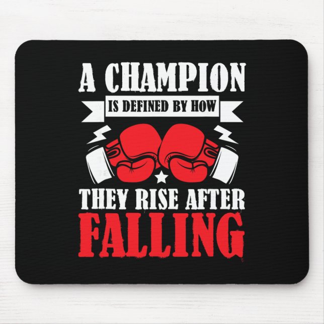 Shadow Boxing Punching Kickboxing G Gloves Boxer F Mouse Pad (Front)