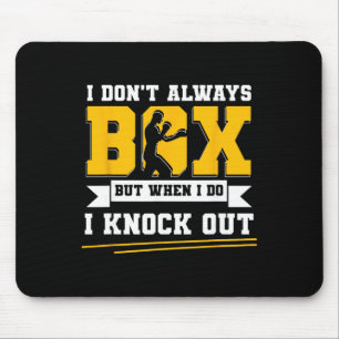 Shadow Boxing Punching Kickboxing G Gloves Boxer F Mouse Pad