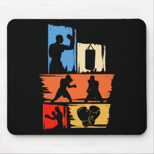 Shadow Boxing Punching Kickboxing G Gloves Boxer F Mouse Pad