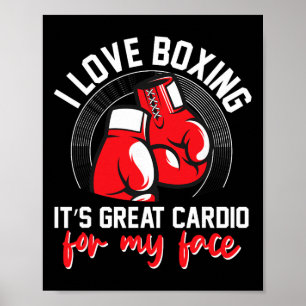 Shadow Boxing Punching Kickboxing G Gloves Boxer F Poster