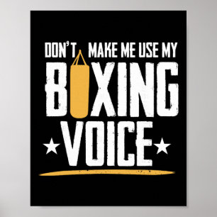 Shadow Boxing Punching Kickboxing G Gloves Boxer F Poster