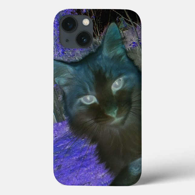 Shadow Cat in Lavender iPad Air Case (Back)