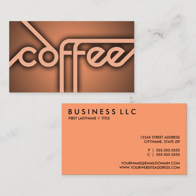 shadow COFFEE Business Card (Front/Back)