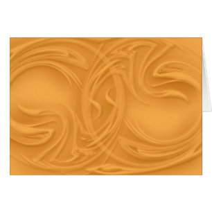 Shadow Curls Over Orange Artwork Blank Inside