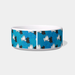 Shadow Dog on Blue Bowl