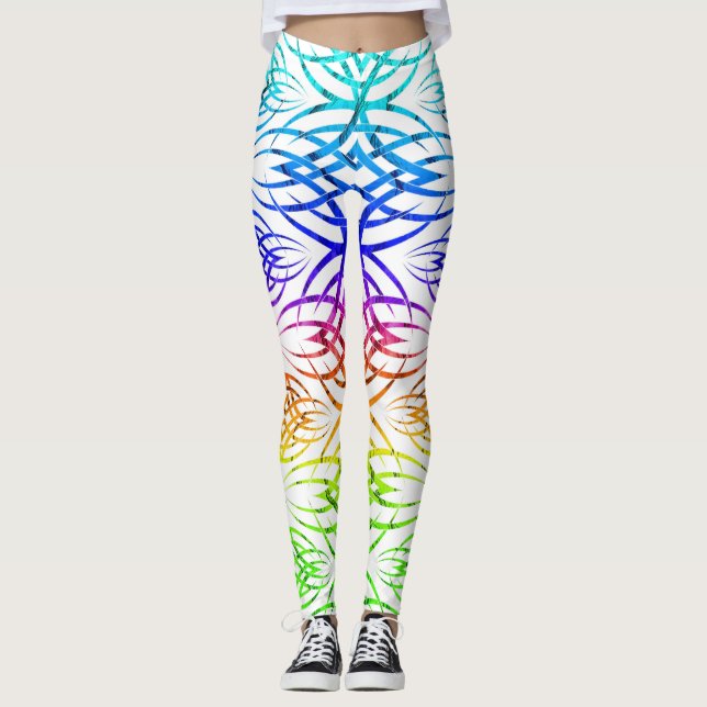 Shadow Eclipse Wallpaper ( Rainbow 2 ) Leggings (Front)