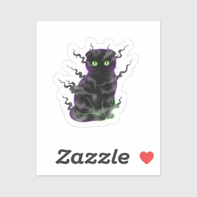 Shadow Fold – Smoky Scottish Fold Cat Halloween (Sheet)