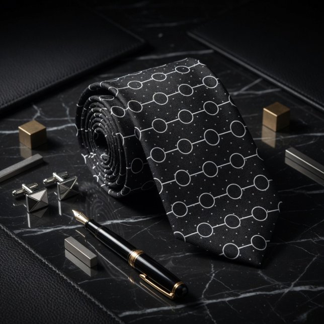 Shadow Grid Micro Polka Pattern Tie (Creator Uploaded)