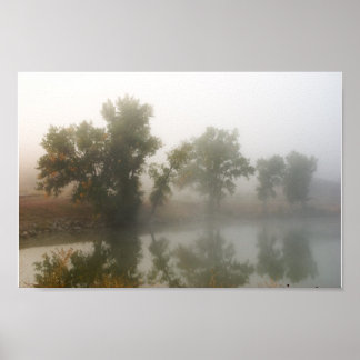Shadow Lake in the Mist Poster