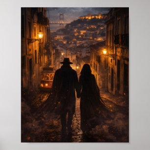 Shadow Lovers in Lisbon – Mysterious Romantic  Poster