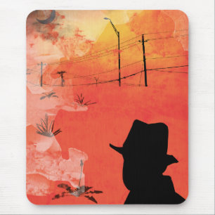 shadow man mouse pad