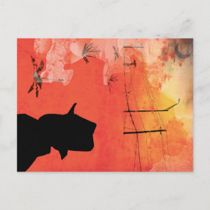 shadow man postcard