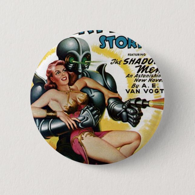 Shadow Men from Space 6 Cm Round Badge (Front)