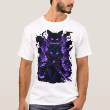 Shadow Monarch Cat -Anime Dark Aura T-Shirt