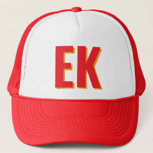 Shadow monogram Beach Bachelorette Party Favours Trucker Hat