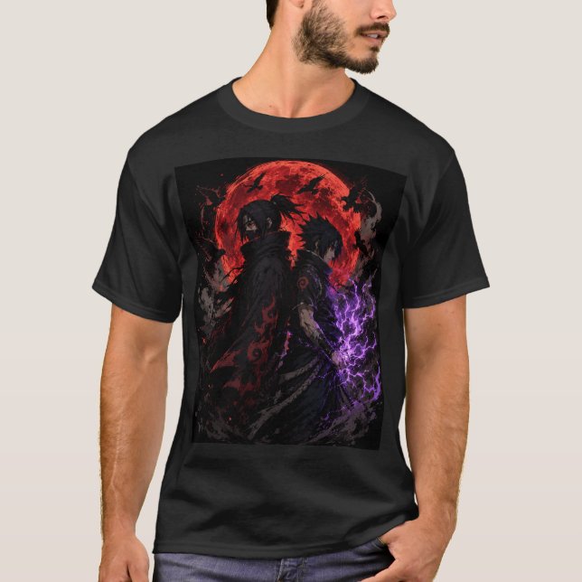 Shadow Ninja Brothers T-Shirt – Dark Moon Fantasy  (Front)