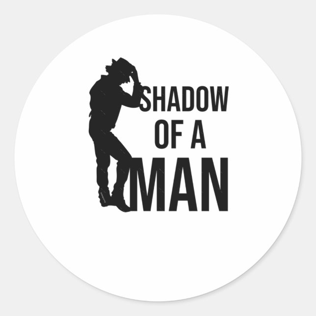 Shadow Of A Man Special Silhouette V3 Sticker  (Front)